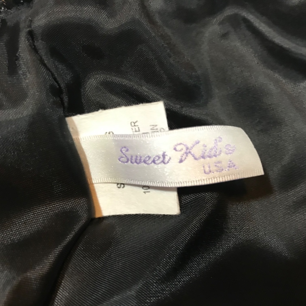 Girl Black Fur Bolero - Picture 2 of 5